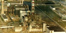 Chernobyl site after 1986 disaster